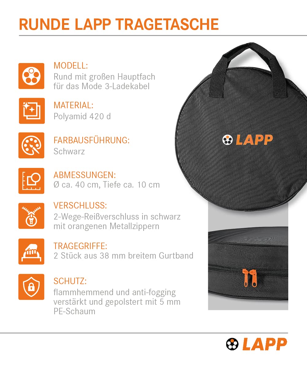 Lapp Mobility Torba na kabel do ładowania 3 tryba/czarny
