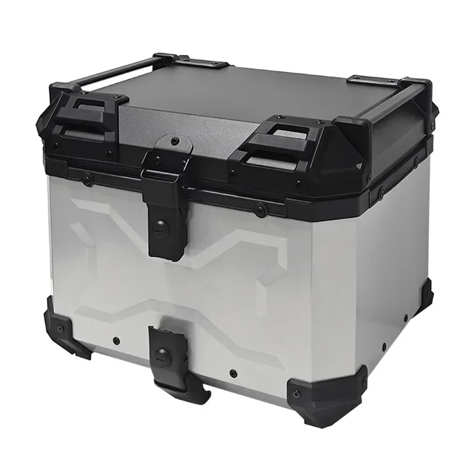 Baúl de aleación de Aluminio para Motocicleta de 45 litros, Impermeable, para Casco, Maleta Superior, Almacenamiento de Equipaje Baúl de Moto Caja de Cola Motocicleta(Style4)