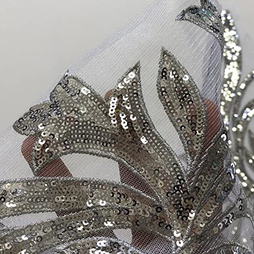 Amazon.com: HXSCOO Silver Lace Fabric Embroidered Gown Appliques Flora Collar Mesh Baroque Vintage Sew On Patches for Wedding Decoration Dress DIY (Color : 1) Amazon.com: HXSCOO Silver Lace Fabric Embroidered Gown Appliques Flora Collar Mesh Baroque Vintage Sew On Patches for Wedding Decoration Dress DIY (Color : 1)