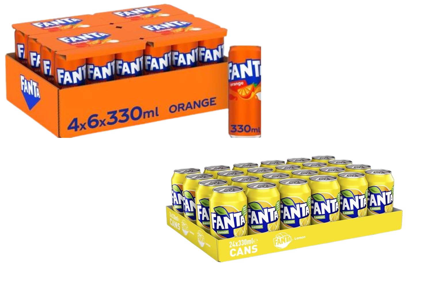 Italian Gourmet Mixed Soda Pack 48×330 ml Orange & Lemon Erfrischungsgetränke Kohlensäure Vorratspack Party Getränke + Italian Gourmet Polpa