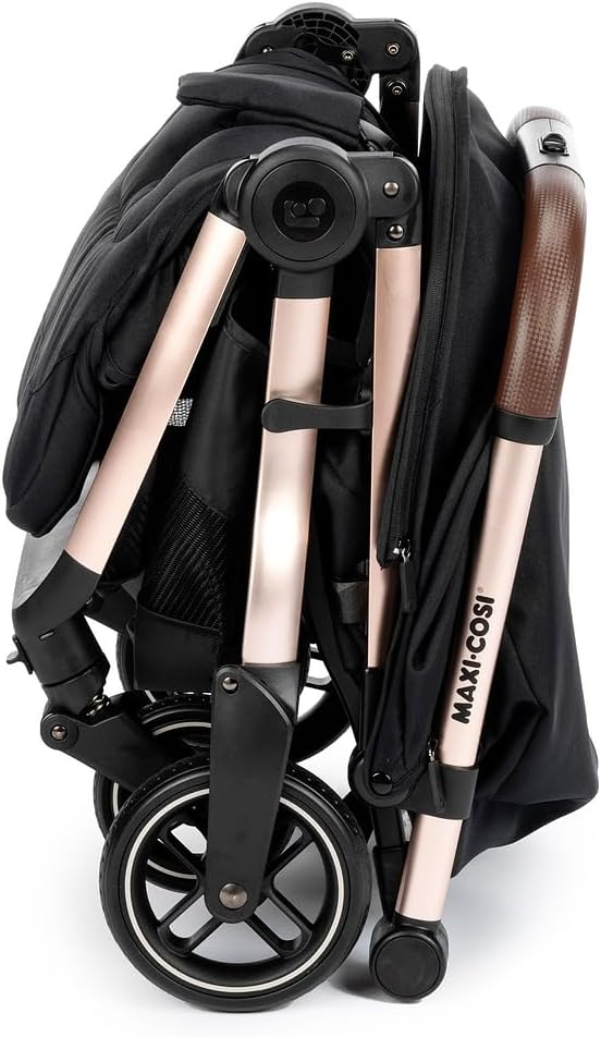 Travel System Maxi-Cosi, Eva³, Essential Black Champagne
