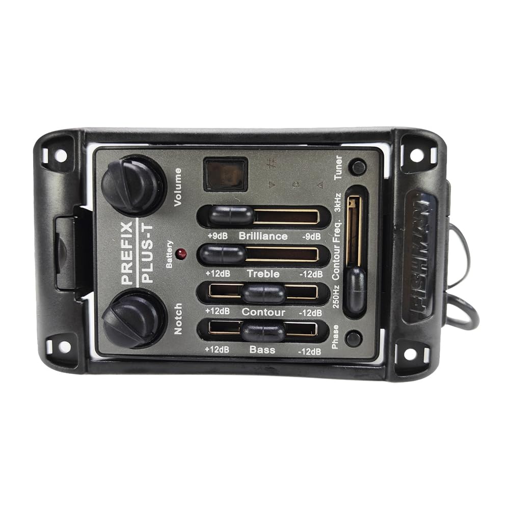 Pastillas de Guitarra Prefix Plus-T Preamplificador Integrado Matrix Acoustic Pickup EQ Ecualizador con Afinador Soft Piezo
