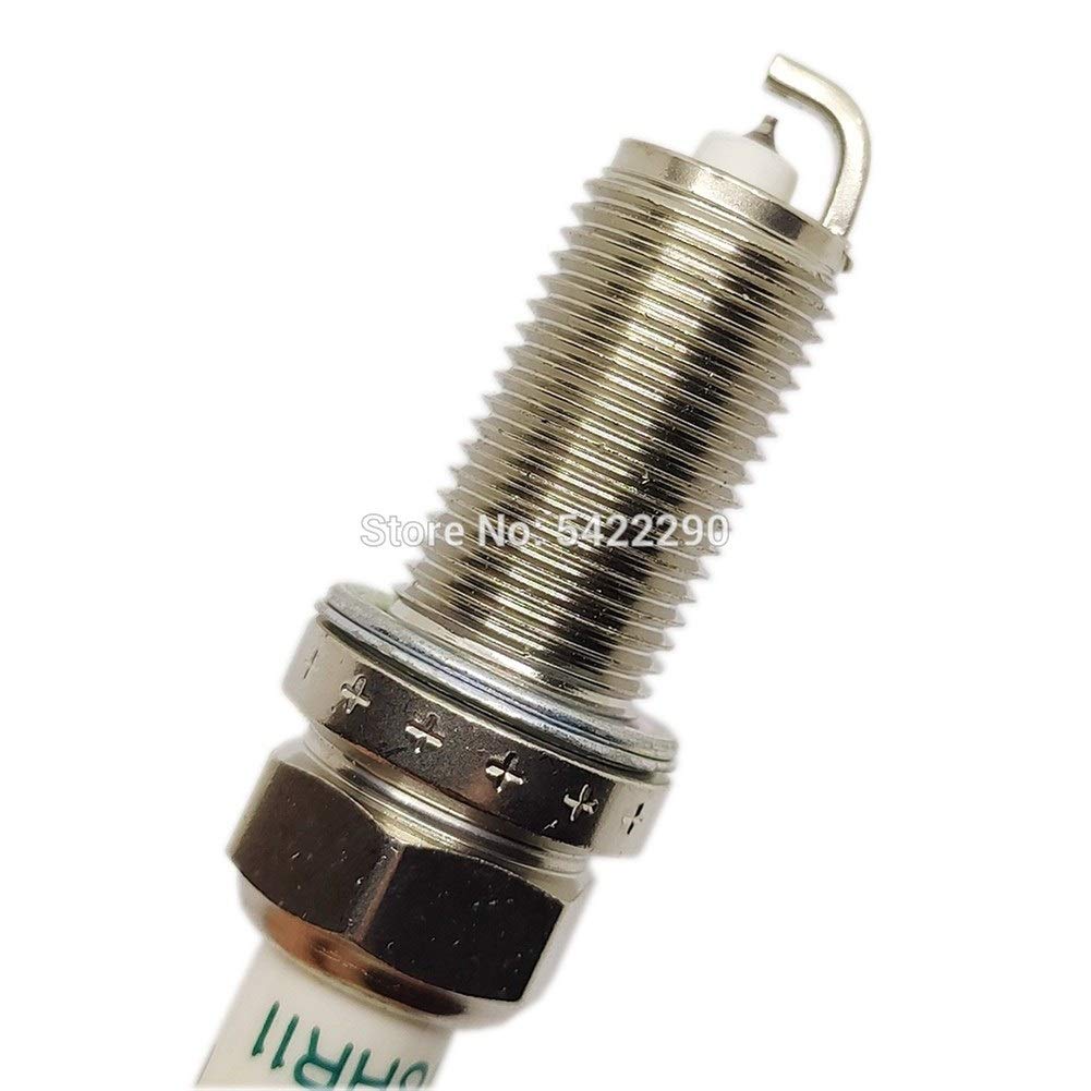 4 bujías de iridio SK16HR11 90919-01233 compatibles con Toyota Aygo, 4Runner, Camry, Highlander, RAV4 y Prado. Bujía de Encendido de Repuesto.