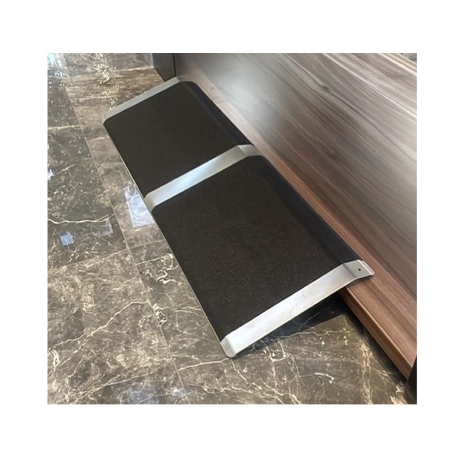 Anti-skid Wheelchair Ramp 81x20.4x2.3cm, gardhom 272KG Loading Capacity Aluminum Threshold Ramp for Protecting Running Cables Wires or Cords, Wheelchair Access Ramp for Doorway Sliding Glass Doors