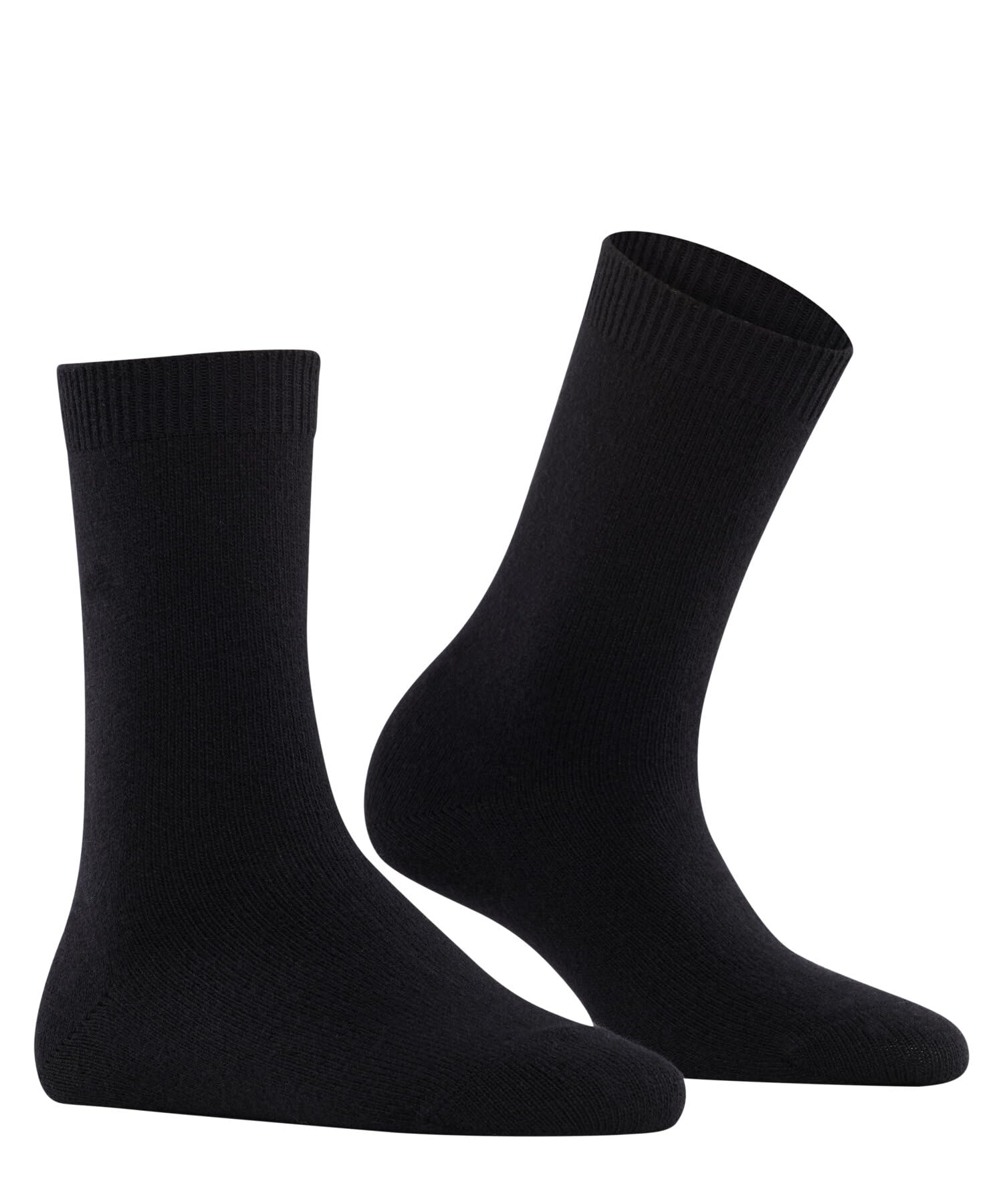 FALKE Kobiety Skarpety Cosy Wool W So wełna kaszmir jednokolorowe 1 Para, Czarny Black 3000, 35-38