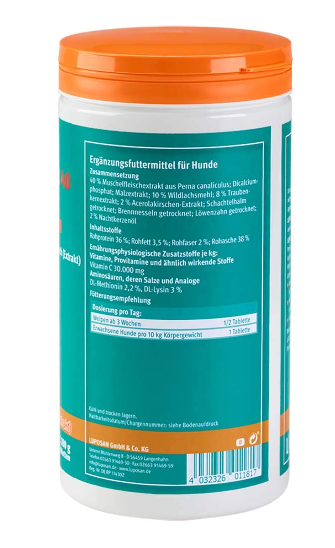 Luposan Gelenk 40 Tabletten für Hunde (1100 g)