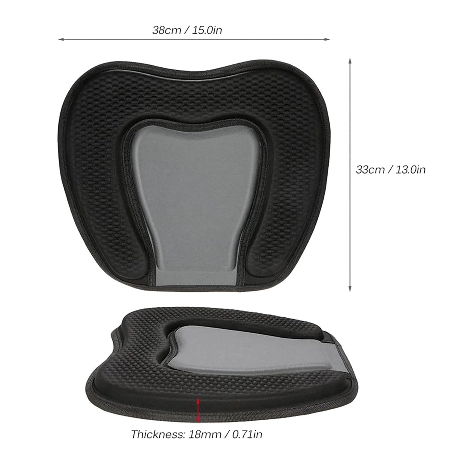 Bootssitz 38X32cm Kajak Weiche Sitzkissen Pad Kanu Fischerboot Komfortable EVA Kissen Sitz Gepolstert For Boot