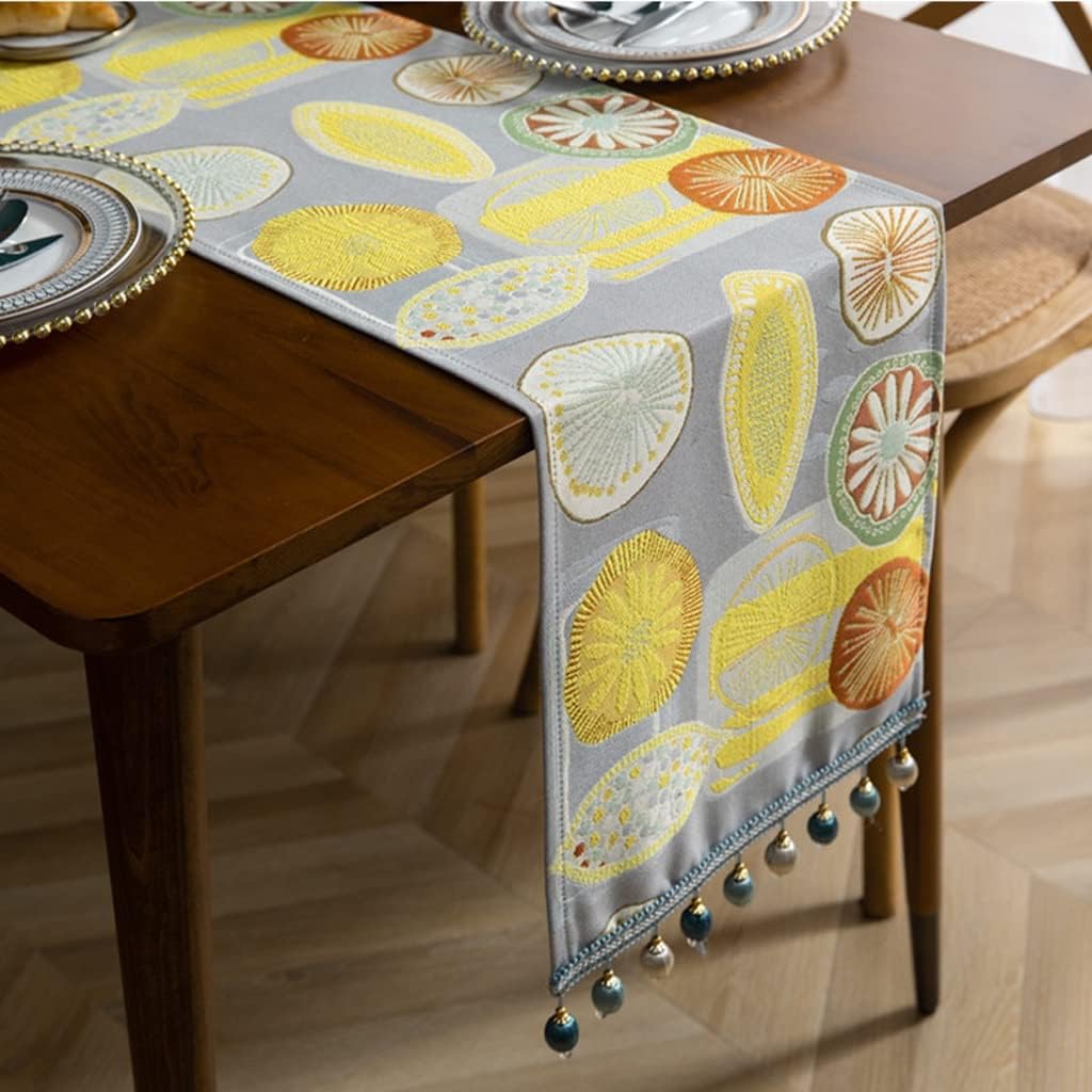 Table Runner Dining Table Decor Embroidery Table Runners Home Party CoffeeTable Accessories Decoration(35x140CM)