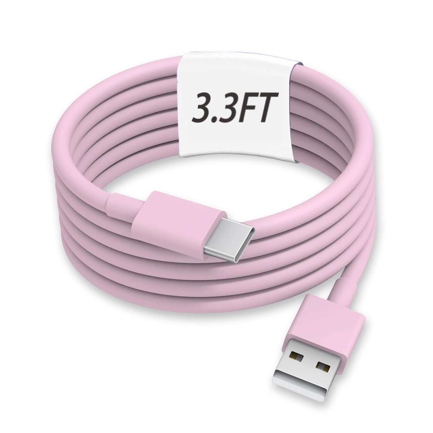 Cavo da USB A a USB C rosa carino accessori auto iPhone 16 Pro cavo di ricarica veloce tipo C per iPhone 15 Pro Max/16 Plus/16e, iPad Air 13/11, Samsung Galaxy Z Flip 6/5/4/Z Fold SE/A16/A15/A14 (0,9
