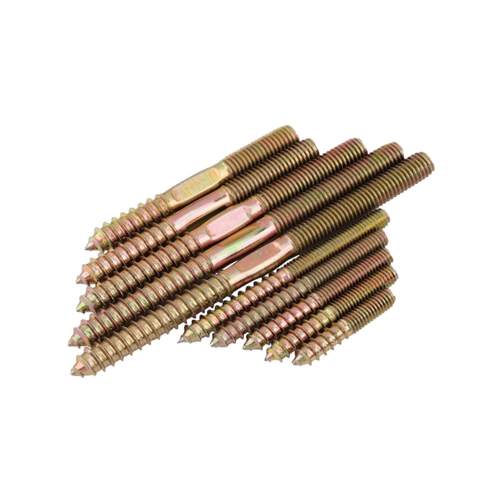 Viti Viti autofilettanti vite in acciaio inox 10 pezzi Bullone a gancio Bullone a doppia testa Vite autofilettante Legno su tasselli in metallo Viti autofilettanti for fissaggio mobili a doppia estrem