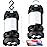 2 Pack Camping Lantern, Outdoor LED Camping Light, Rechargeable Flashlights with 1000LM, 6 Modes, 4000mAh Power Bank, IPX5 Waterproof Portable Emergency Camp Light for Hurricane Survival - Black