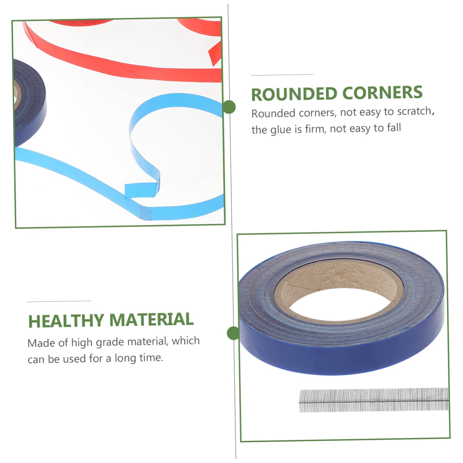 Yardwe 20rotoli Nastro per Legatrice Piante in PVC con Punti Metallici Nastri Riutilizzabili per Fissaggio Piante Rampicanti Giardino