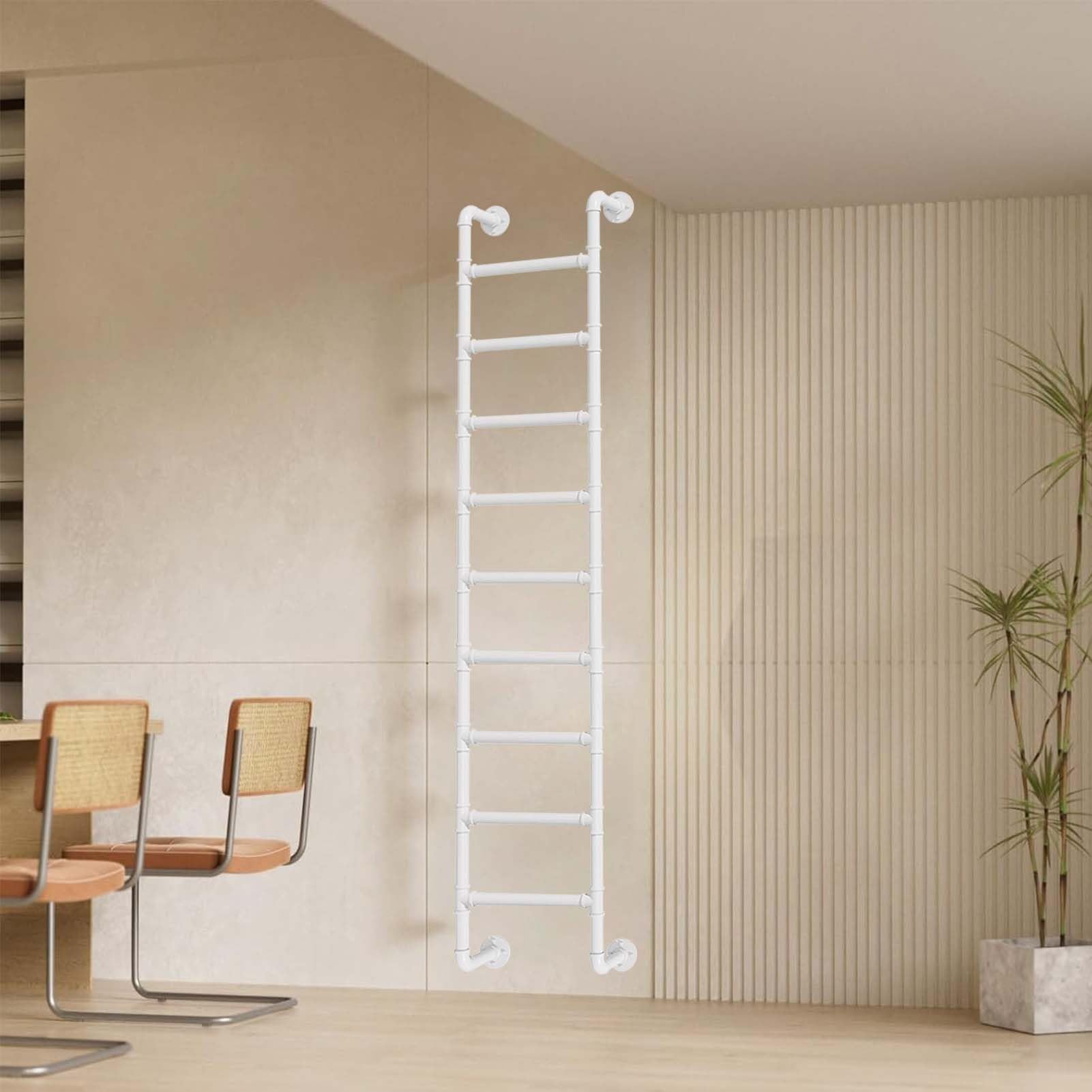 Échelle de lit superposé en fer forgé blanc pour mezzanine de loft et appartement