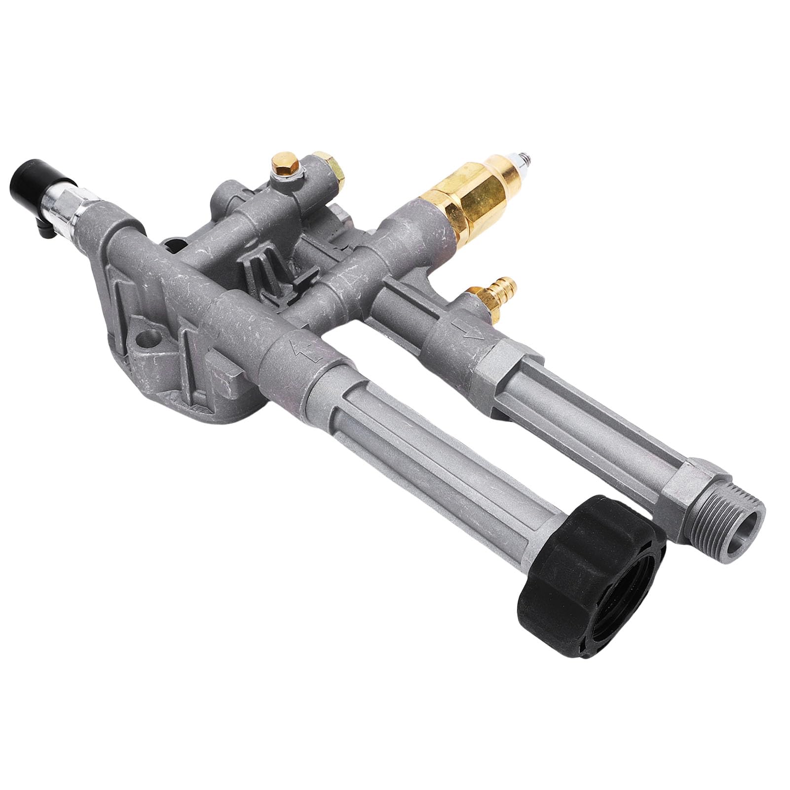 Dioche Głowica Pompy Myjki Ciśnieniowej Zespół Głowicy Pompy Myjki Ciśnieniowej Zamiennik ze Stopu Aluminium dla Pomp AR42518 Troy Bilt RMW SRMW RMW2.2G26 RMW2.2G24 RMW2G20 RMW2G23B