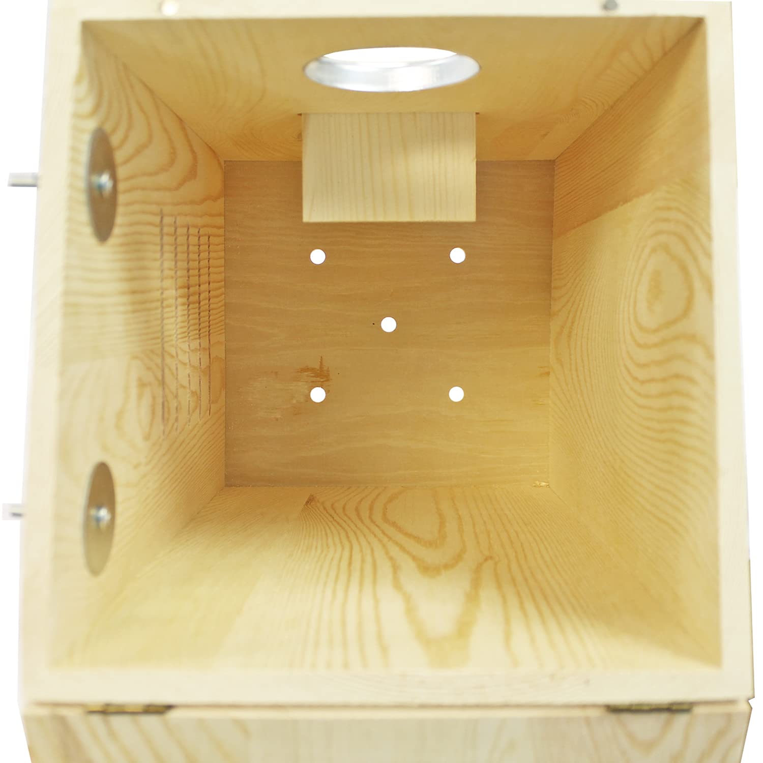 Nichoir pour écureuil – Fixation de cage, couvercle à charnière, perchoir – pour écureuil gris, écureuil volant, planeur à sucre, rat, pinson, perruche, inséparable, canari, calopsitte, autres oiseaux