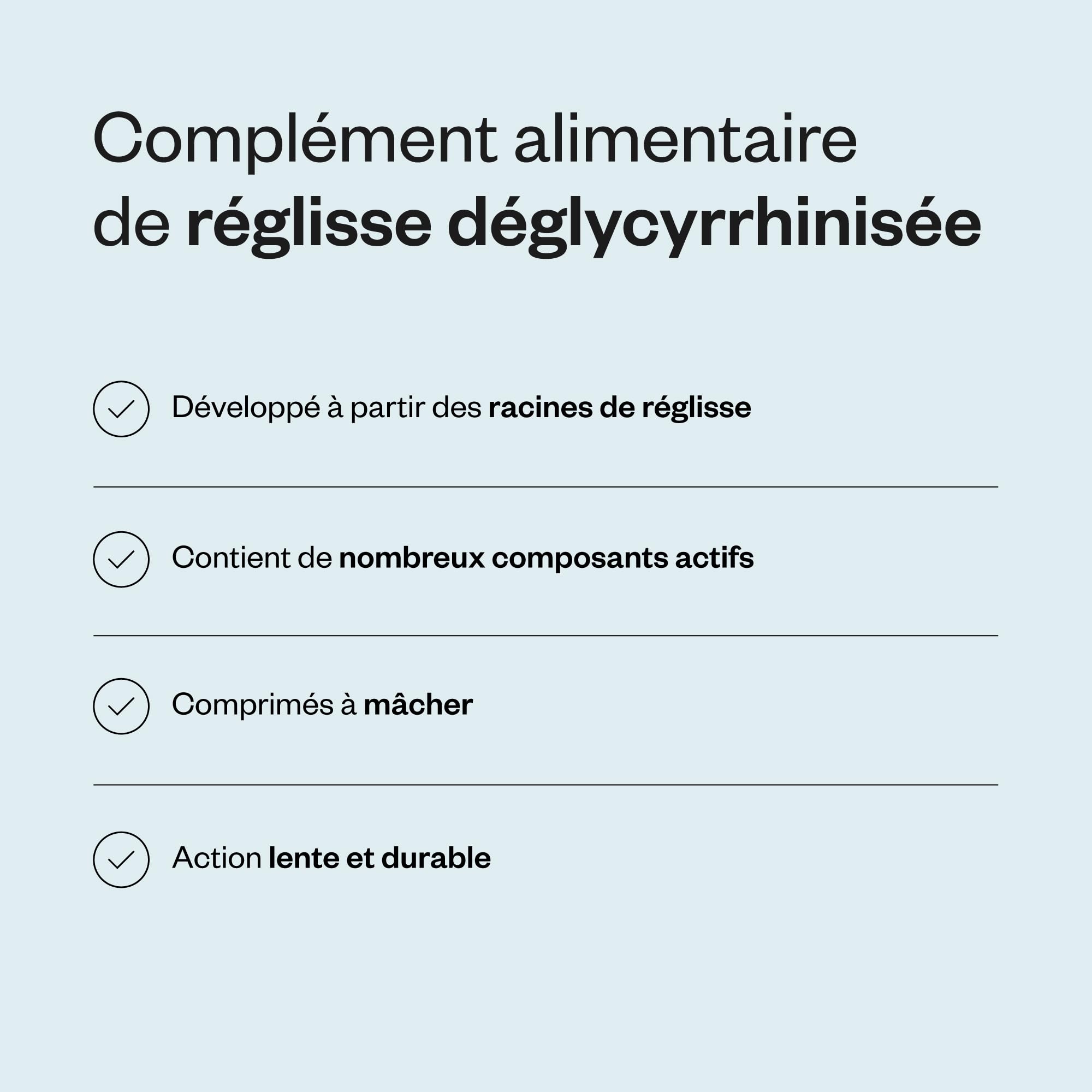 DGL 500 - Extrait de Racine de Réglisse - Reflux Gastro-Intestinal - Contribue à Réduire les Reflux Acides, Douleurs Gastriques, Nausées - Comprimés à mâcher - Vegan - Sans Gluten - Supersmart