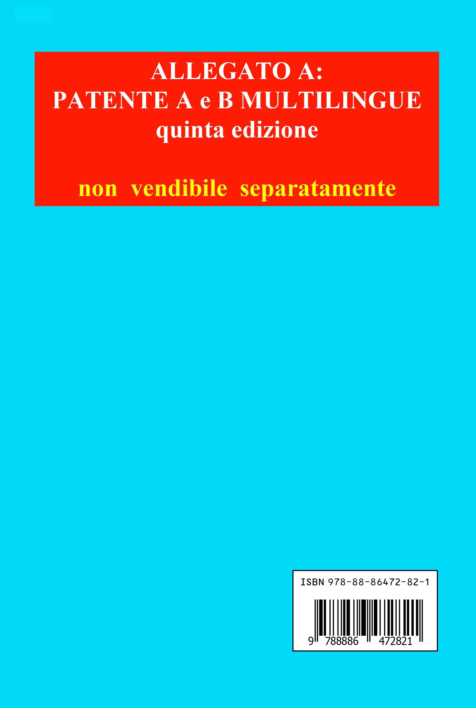 PATENTE A e B MULTILINGUE ristampa dicembre 2024