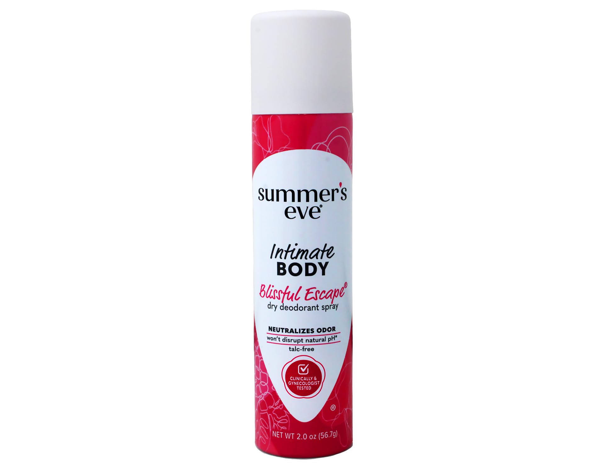 Summer's Eve Intimate Blissful Escape Dry Body Deodorant, 2 Ounce (Pack of 4)
