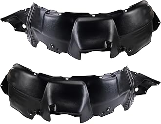 TRQ Front Inner Fender Liner Set Compatible with 2004-2007 Toyota Highlander TO1250113 TO1251113