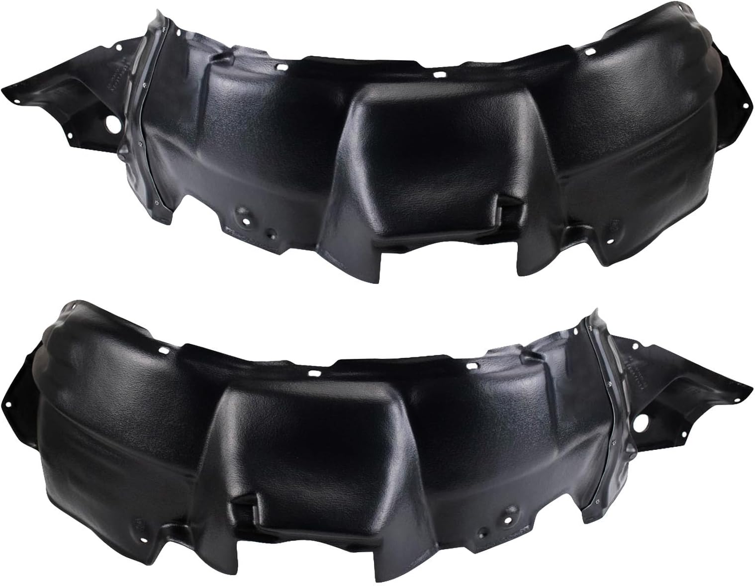 TRQ Front Inner Fender Liner Set Compatible with 2004-2007 Toyota Highlander TO1250113 TO1251113