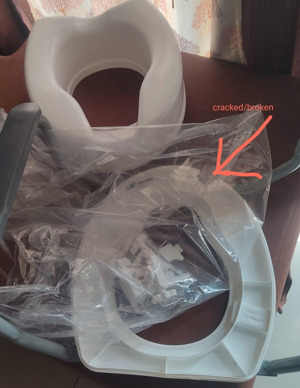 Veavya Commode Raiser 6 Inch with Comfort and Stability 6-Inch Commode ...