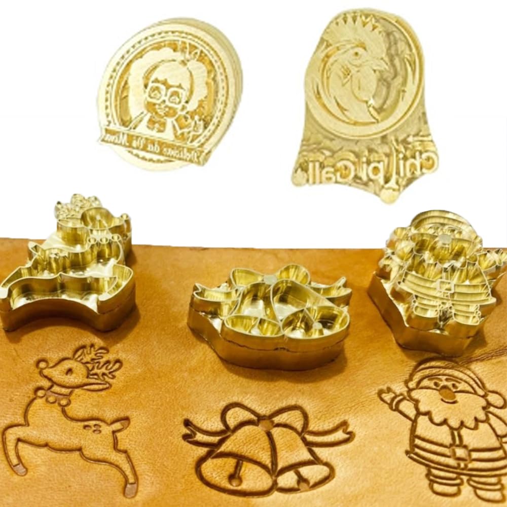 Custom Hot Foil Stamping,Personalized Stamps for Heat Press Embosser, Leather Stamp,Wood Stamp Embosser,1inch