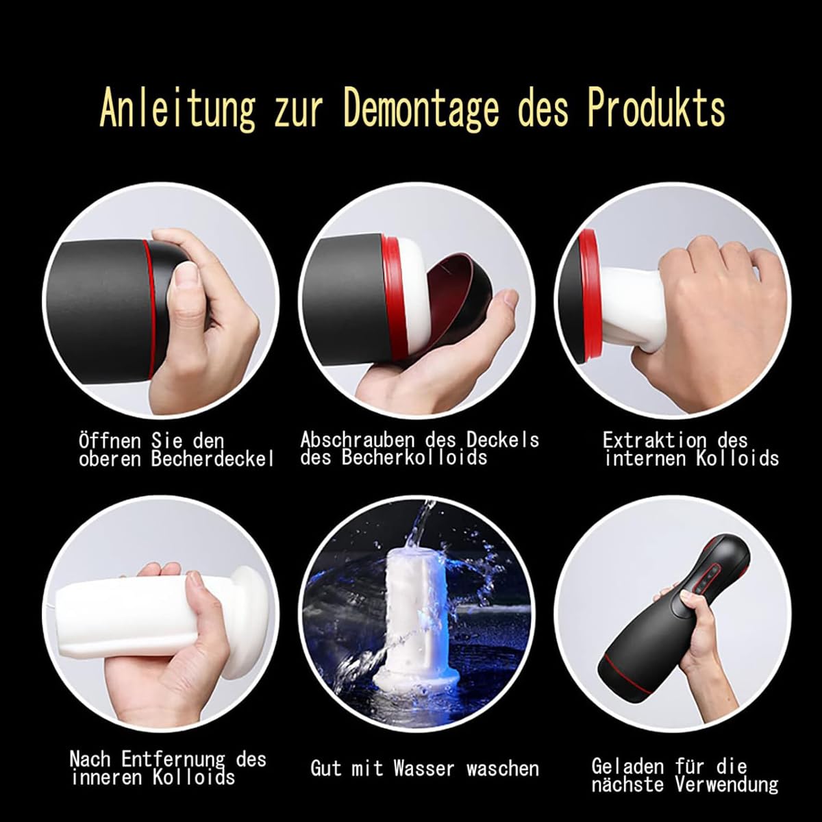 Elektrischer Masturbator Cup mit Squeeze, Elektrischer automatischer Masturbator Cup Sexspielzeug für Männer Stimulator mit Mehreren Frequenzen Blowjob Machine Simulator,Masturbator Tasse Heizung