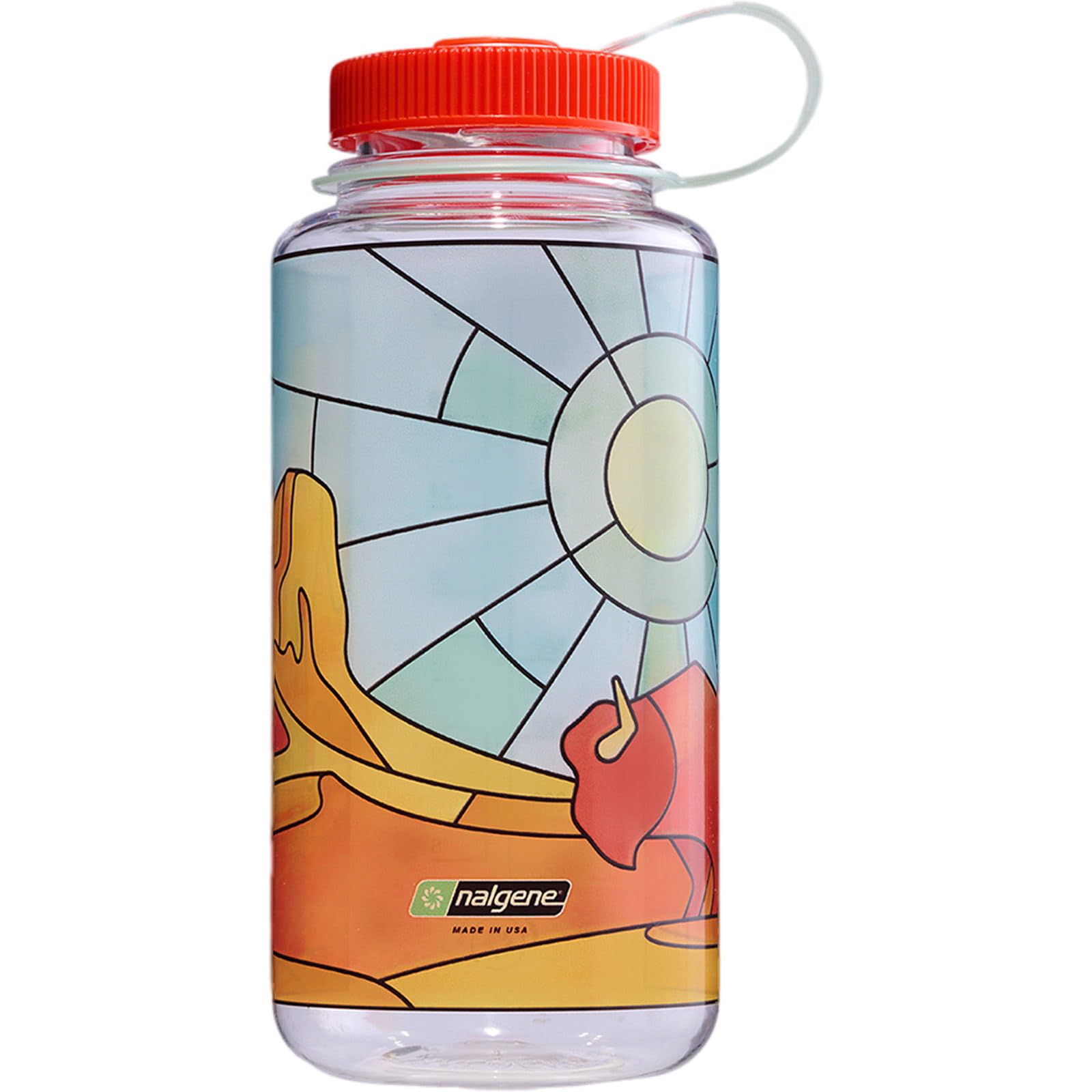 Nalgene Borraccia WH Sustain – 1 l desert, grande apertura per bere, ottima pulizia, fiori botanici