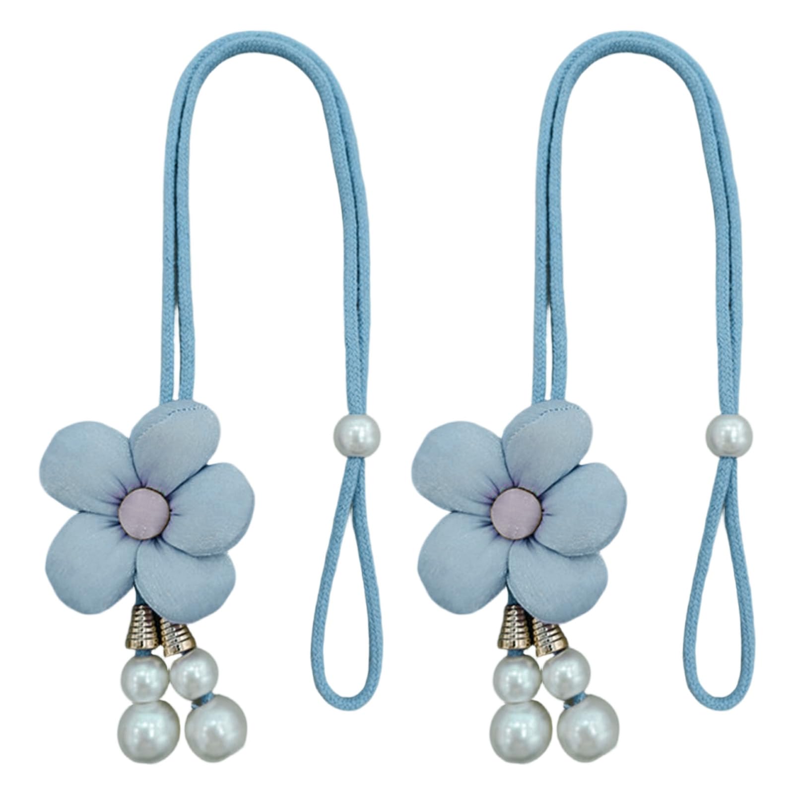 Tsophreniq Curtain Tiebacks Flower Window Curtain Bind Rope Decorative Curtains Holdbacks Drapery Holdbacks Home Decors Bow No Drill