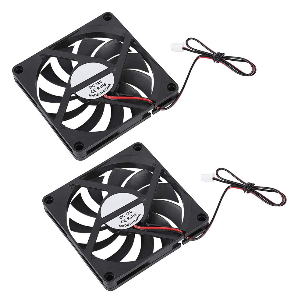 Wentylator Chłodzący 3D, 21.46CFM 2 szt. Części do Montażu Drukarki 3D Wysoka prędkość Wentylatora Chłodzącego 12V 6000 Obr/min