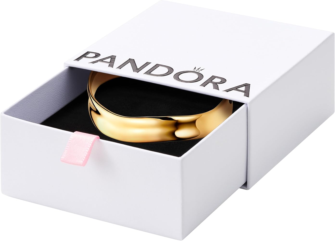 PANDORA パンドラ ESSENCE14k ♡◆ Amazon.com: PANDORA Essence Organically Shaped Broad Open Bangle