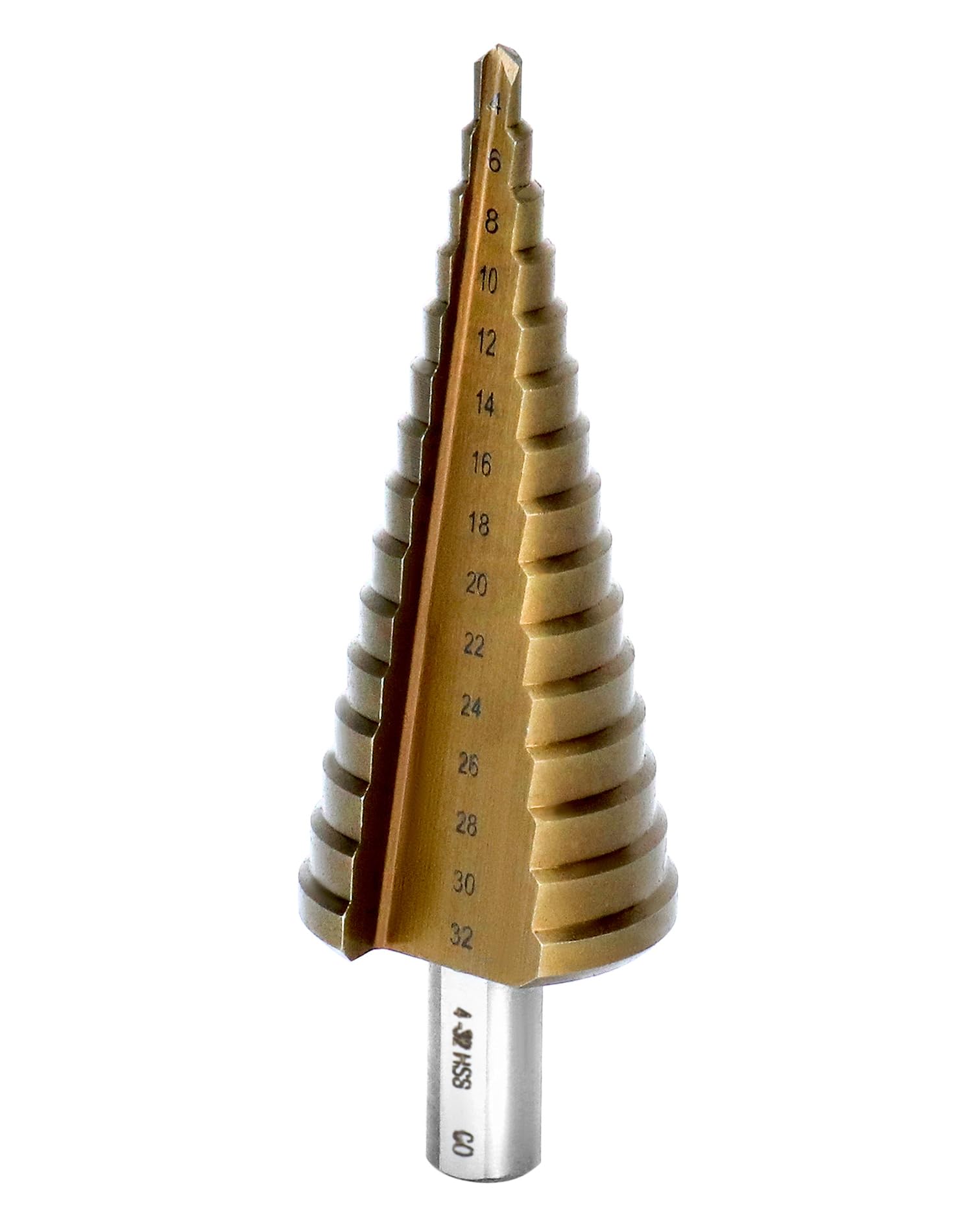 Foret Étagé Vearter 5-21mm - 9 Niveaux HSS M35 - Tige Hexagonale Pour Métal, Bois, Plastique