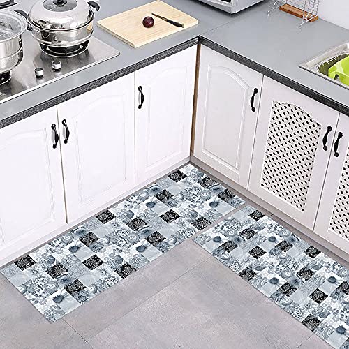 Vinilos Pared Cocina Copos De Nieve Azul Grisáceo Vinilo Adhesivo Cenefas Adhesivas Baño Cocina Azulejos Decorativos… - Imagen 3