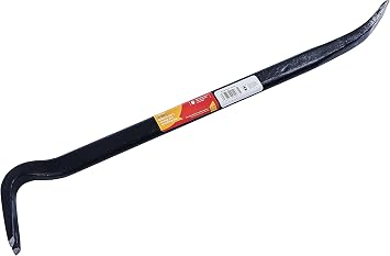 Amtech Strong Arm Wrecking Bar, Thick Lever Arm for Heavy-Duty Pry Tasks, Drop-Forged Steel with Dual Ends, Site-Ready Demolition, 24"