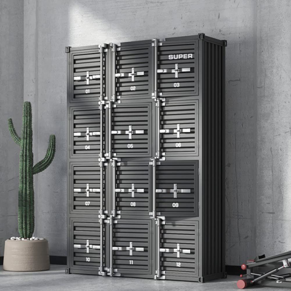 Metalowa szafka do przechowywania, industrialny design retro, wszechstronny organizer na dokumenty i ubrania na siłownię, do szkoły, biura, trwała i stylowa