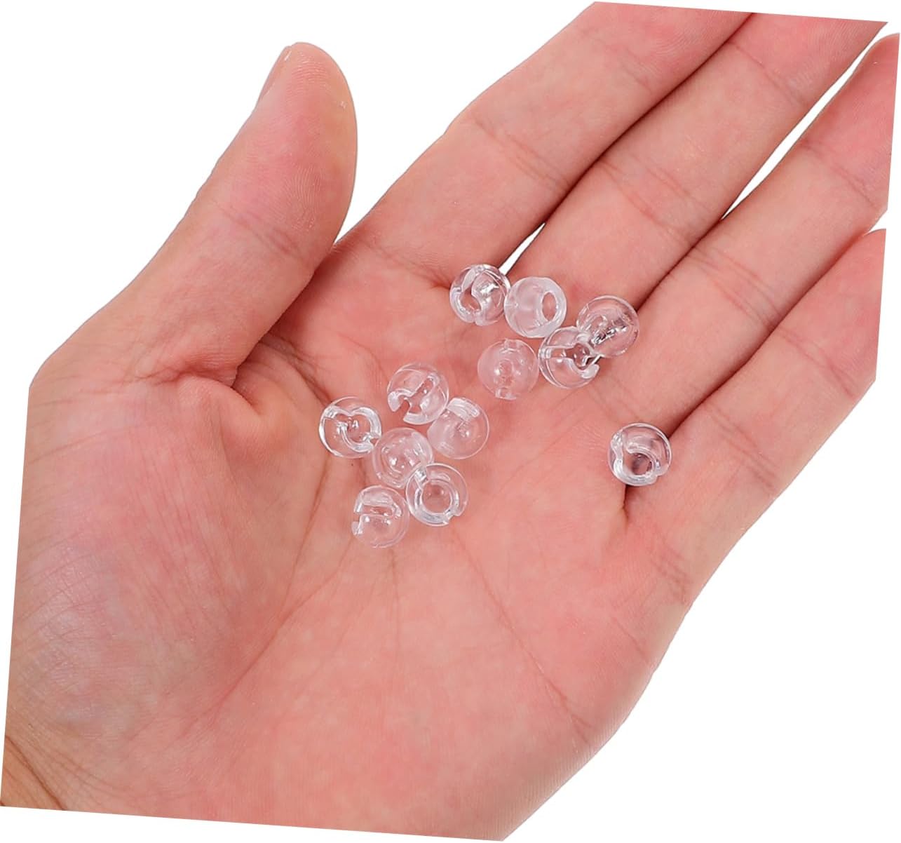 100pcs Transparent Vertical Bead Chain Connectors for Roller Shades Stable Aesthetic Design for Home Blinds Replacement Parts for Window Treatments