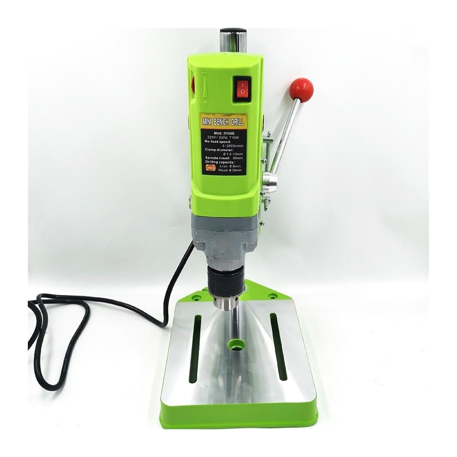 Trapano da banco mini 710W elettrico for la fabbricazione di metalli Mandrino for trapano 1-13mm a colonna for carpenteria Per uso fai da te