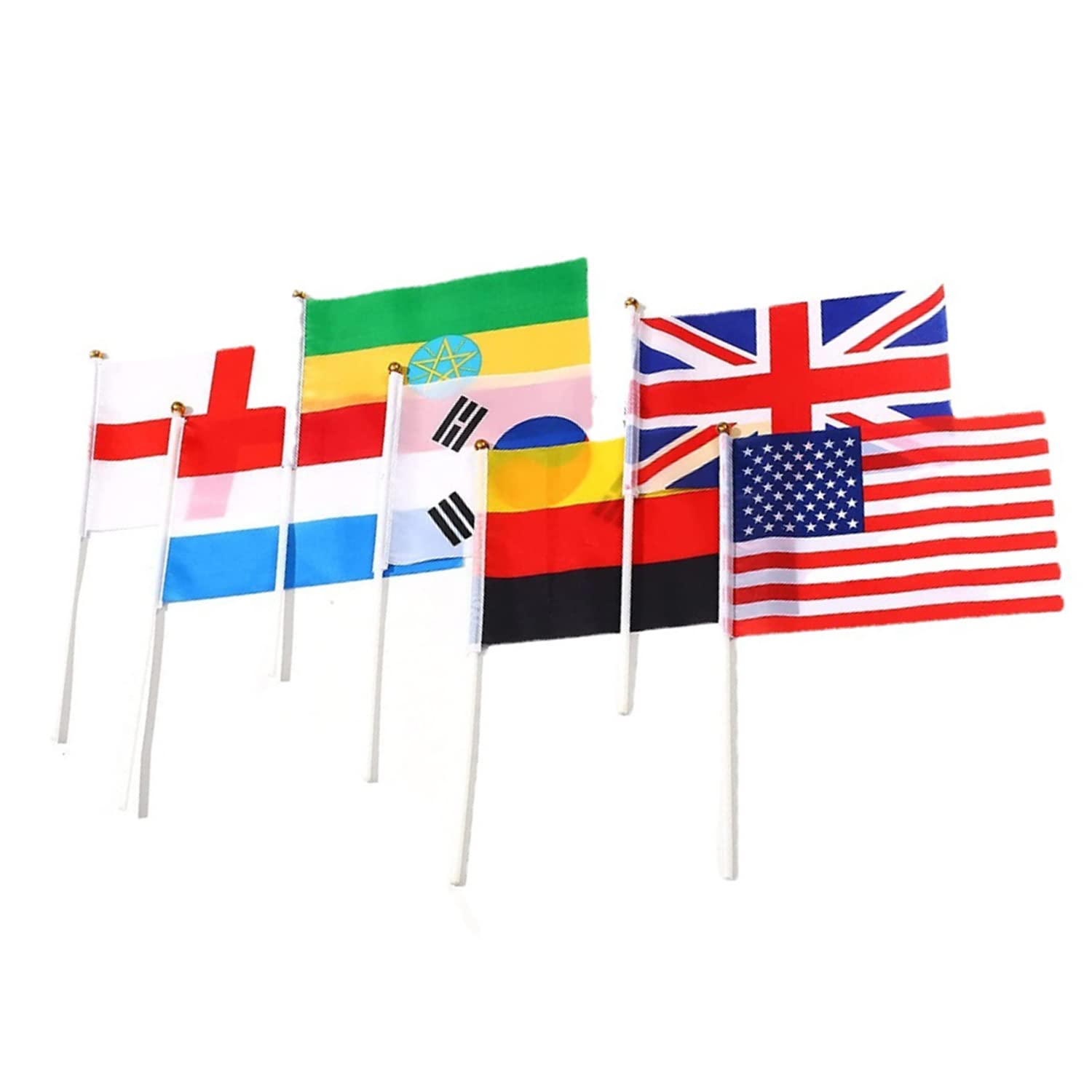 Amazon.co.jp: Ouiifan 2022 32枚ワールドカップ手旗 10*14CMフラッグ