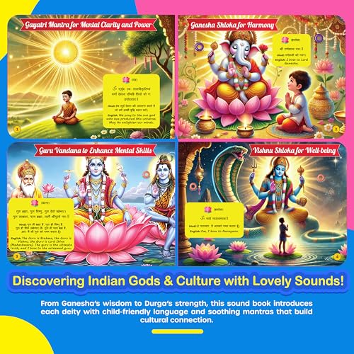 Image of Kiddale's My First Audio Book of Shlokas & Mantras| Introduce Hindu Gods to Young Kids and Teach Them Powerful Shlokas & Mantras Early in Their Lives with Musical Melodies | Ideal Gift for 2+ Kids