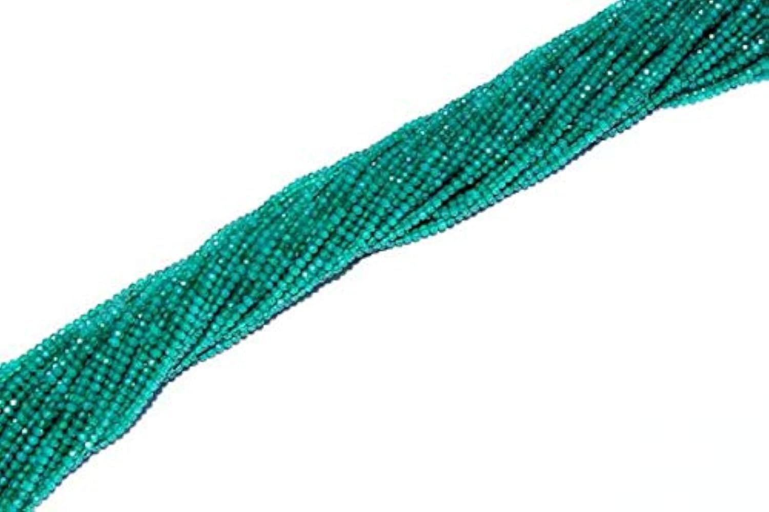 Perles rondelles onyx vert 2mm pour créer vos colliers d'été et bracelets fins