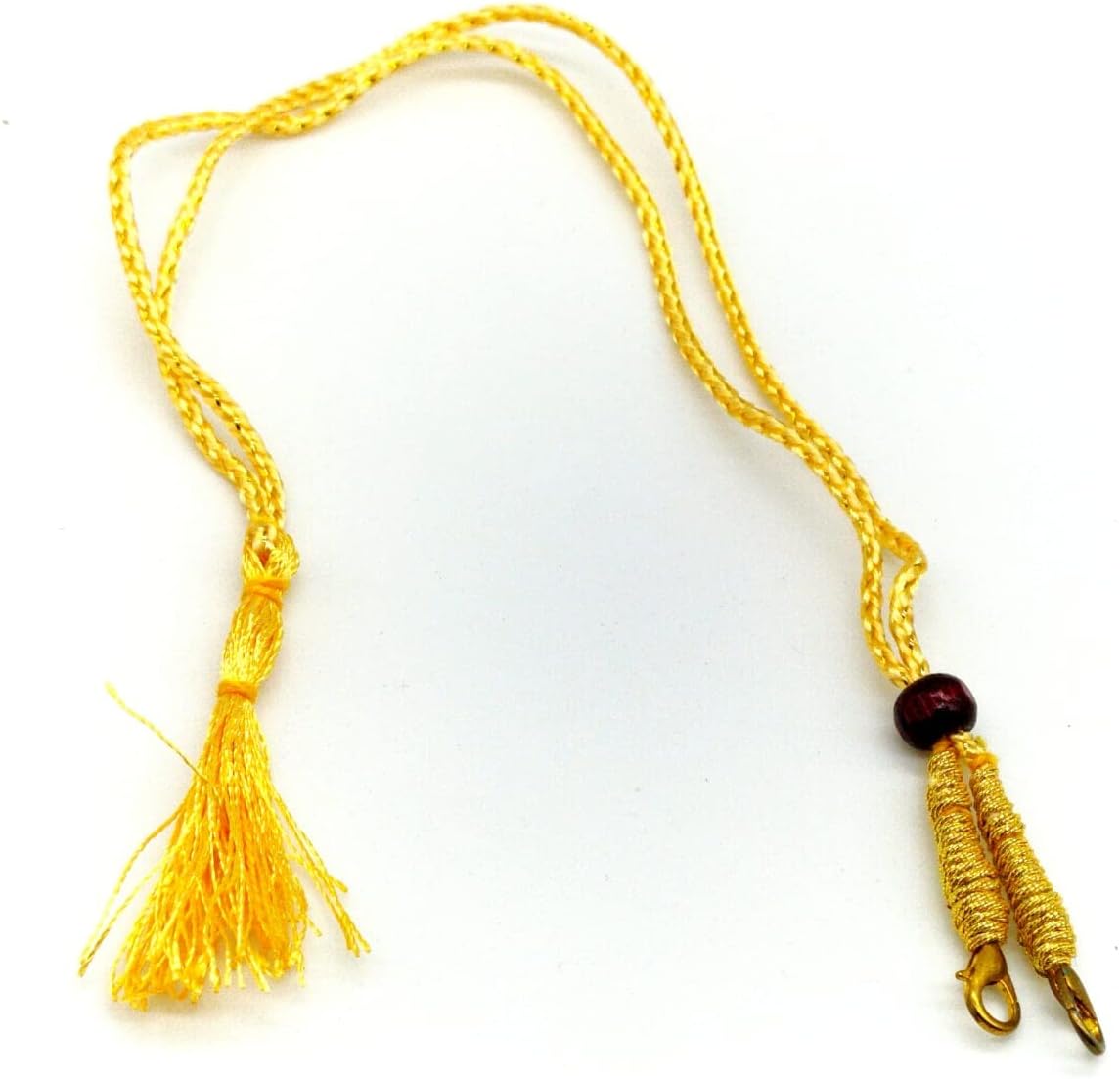 Necklace Back Rope Dori for Silk Thread Jewellery Making Metal Brass Terracotta and Quilling Jewelry Pack of 50 Piece (Gold), Golden