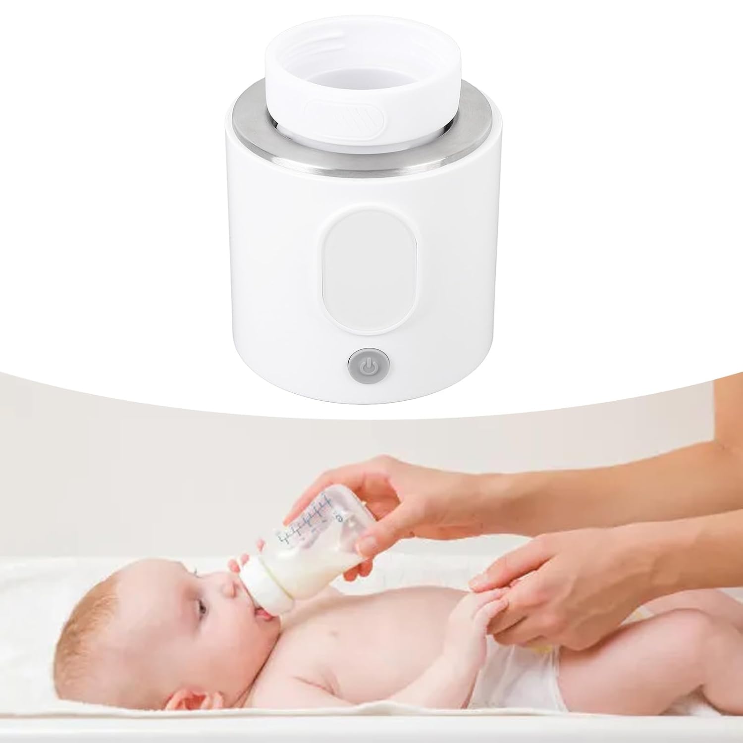 Intelligent Temperature Control Milk Warmer Portable Multifunctional Milk Warmer Fast Heating Electric Milk Heater for Travel
