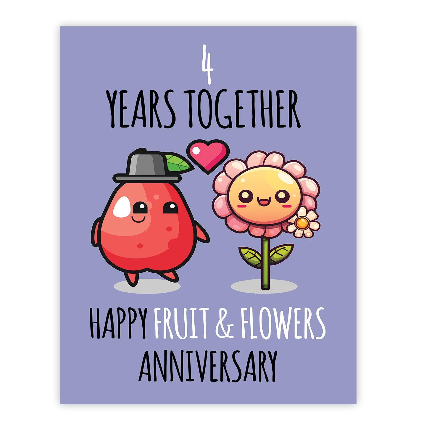 Stuff4 4th Anniversary Poster Unframed, 4 Years Together
