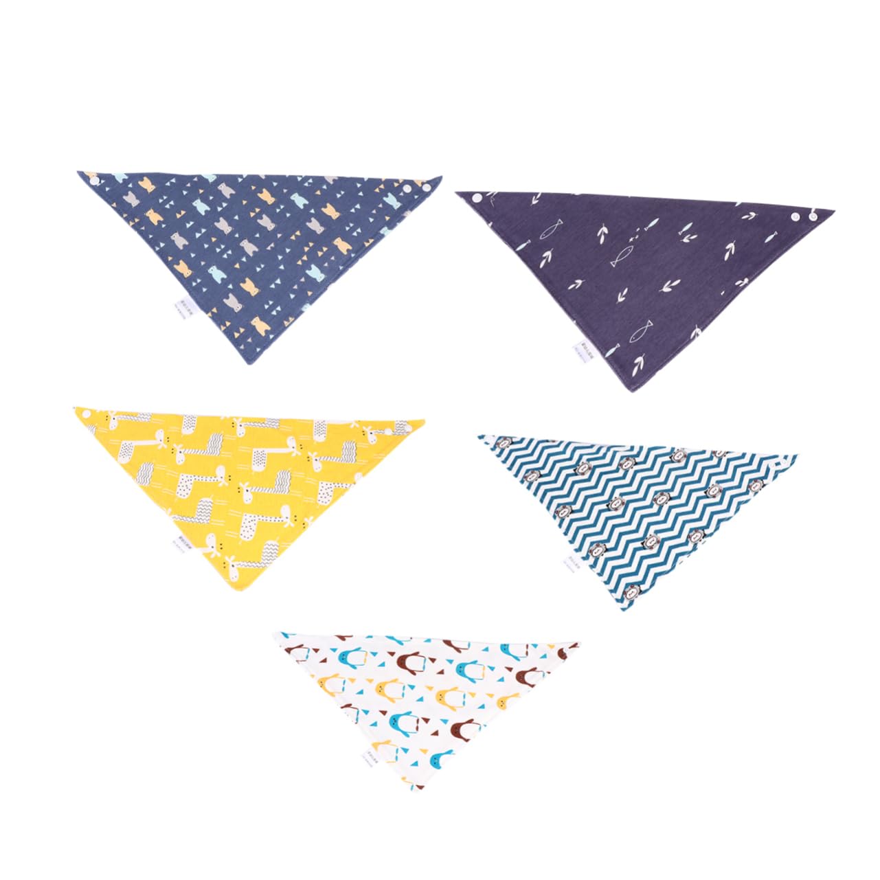 TOYANDONA 15 Piezas Baberos Baberos De Bebé Baberos Infantiles Bufanda Baberos Para Bebé Baberos Simples Bufandas Triangulares Infantiles Baberos De Alimentación Para El Almuerzo Baberos