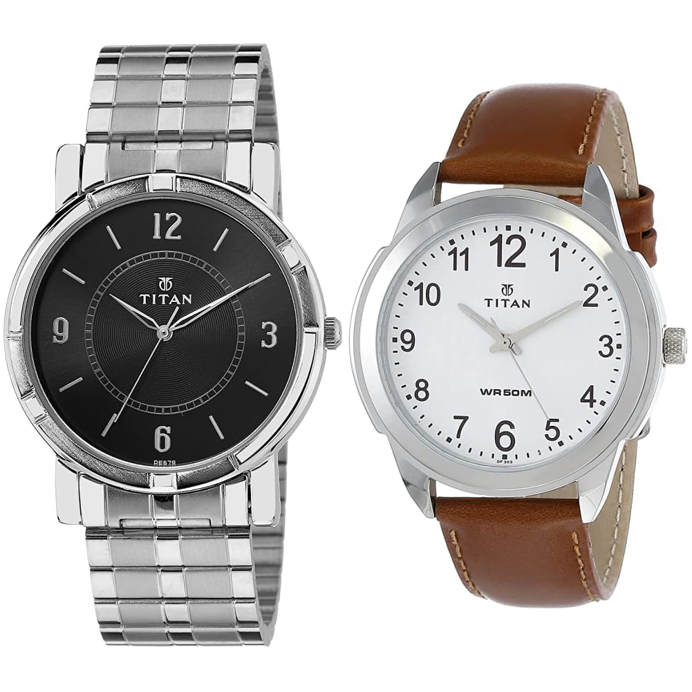 Titan Leather Unisex Analog Watches Combo (Nk1639Sm03,1585Sl07C), Multicolor (B07X1GYSYY) Amazon Price History, Amazon Price Tracker