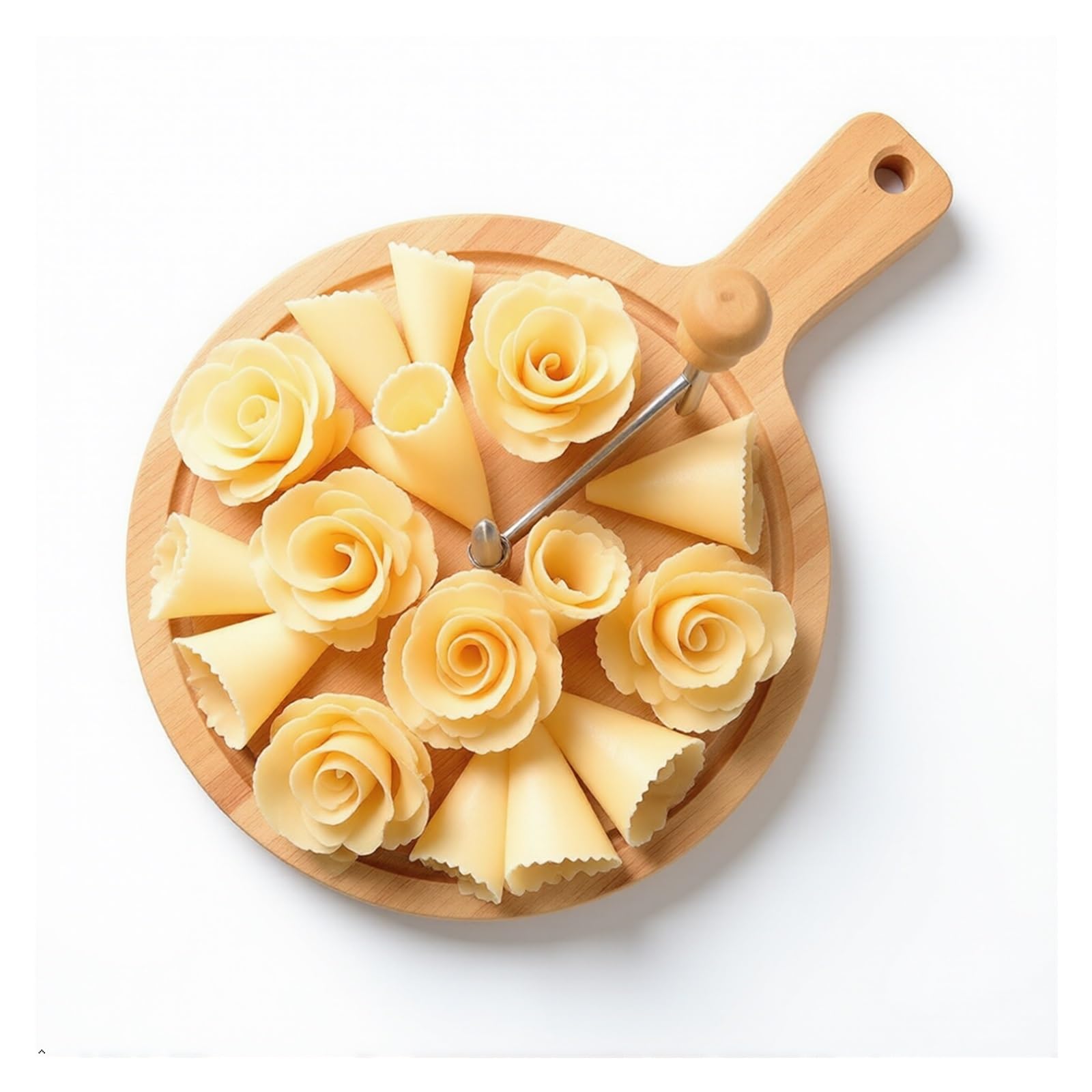 Raclette à Fromage Inox avec Socle Bois & Couvercle Verre Parmesan
