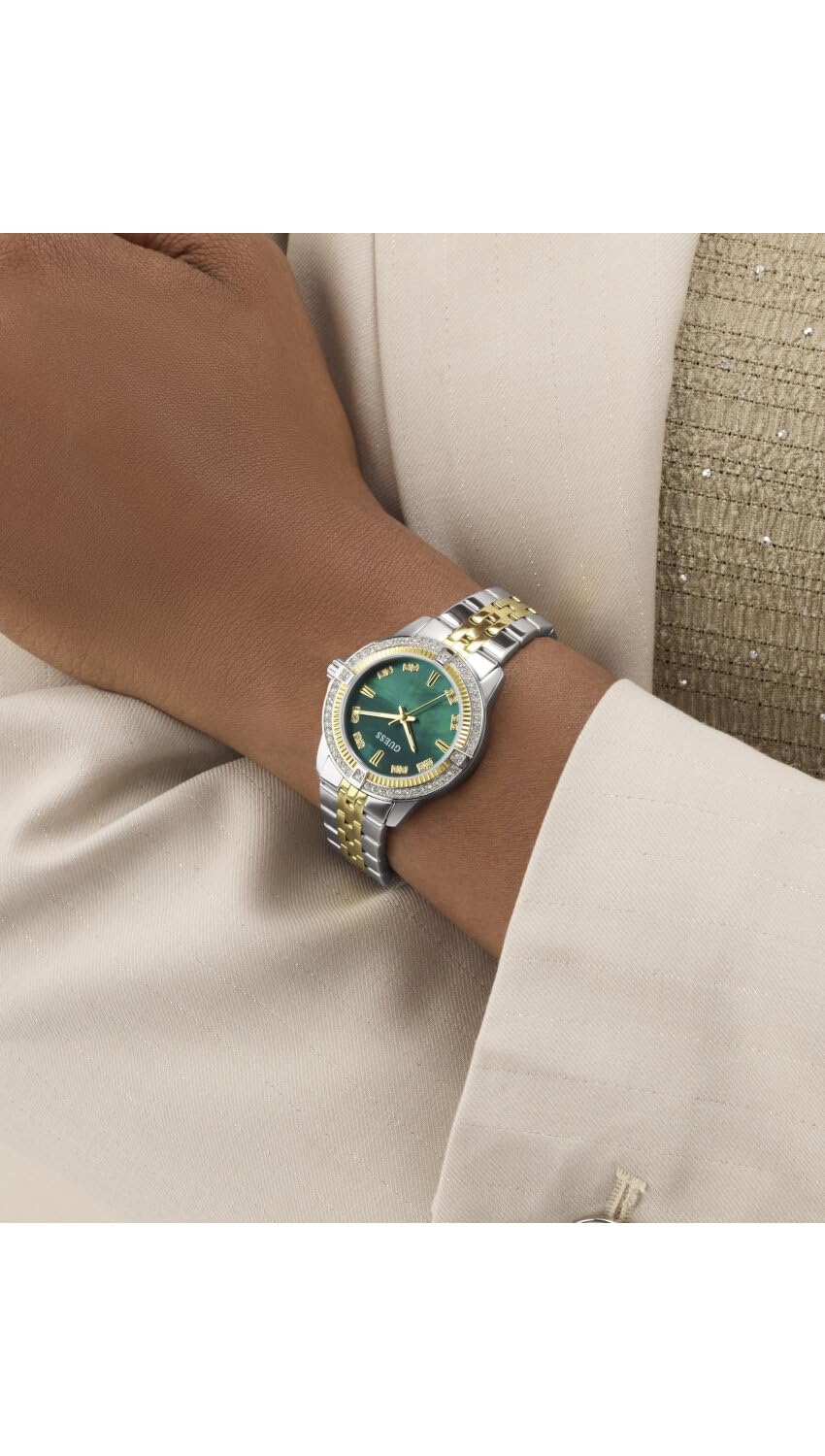 GUESS Damen Uhr Armbanduhr Colette Edelstahl