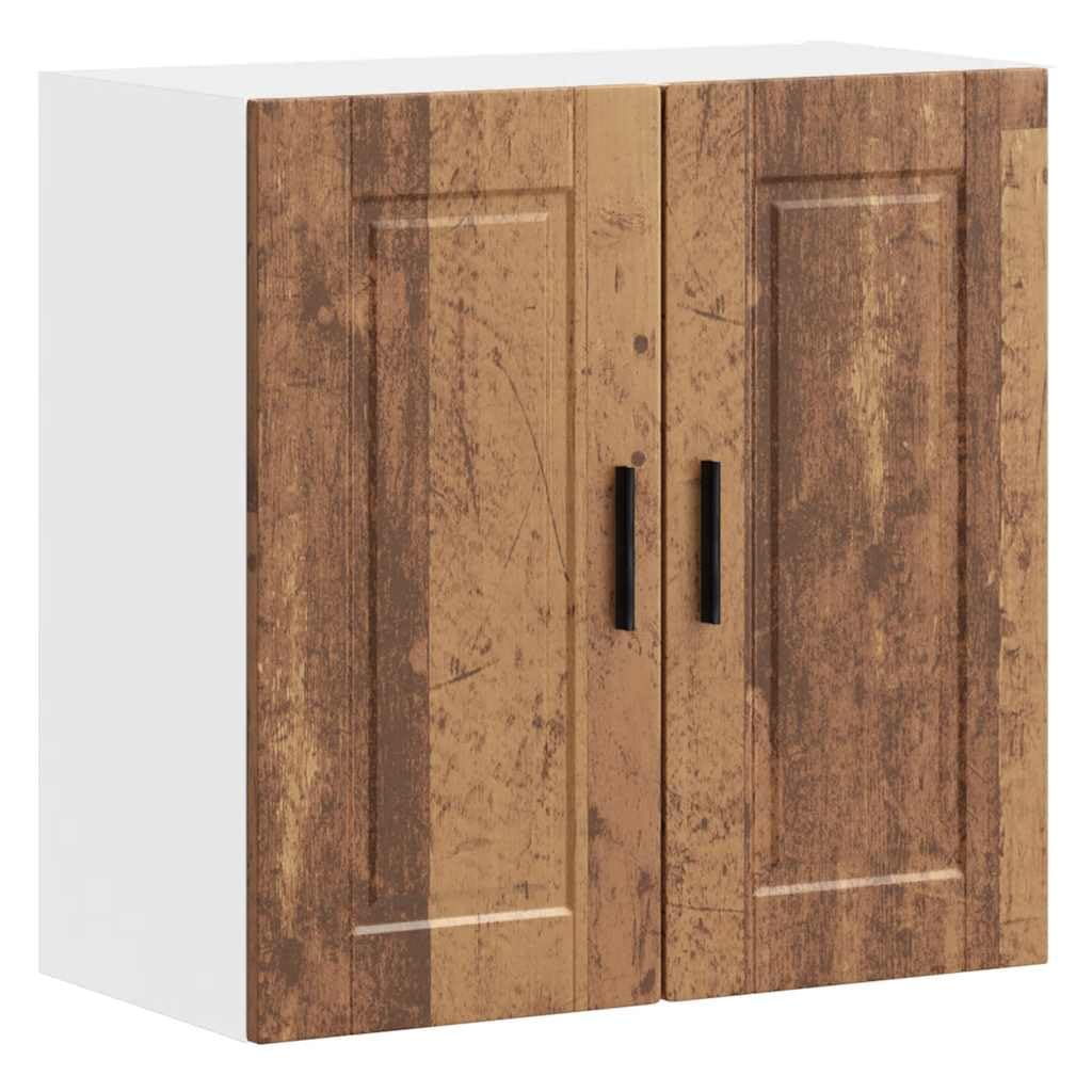 vidaXL Kitchen Wall Cabinet Porto Old Wood Engineered Wood, kitchen wall unit, cabinet for kitchen wall, wall cabinets with doors