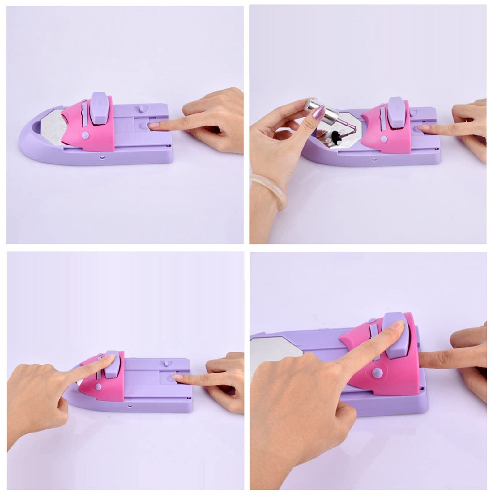 Macchina per stampante per unghie, macchina stampa portatile per nail art, facile usare per fai te (macchina con olio stampa)