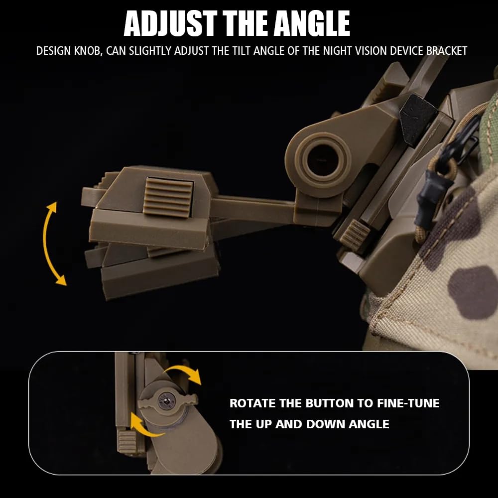 ACEXIER L4G24 NVG Montaggio Metallo per PVS15 PVS18 PGPNVG18 Visione Notturna Occhiali Tattici Militari da Caccia Paintball Airsoft Ops Casco Veloce